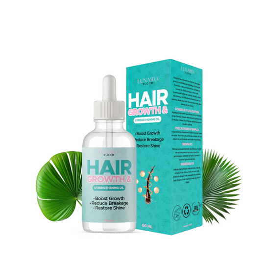 Lunaria Bloom™ Wild Growth Hair Oil - Castor Oil For Hair Growth - Rosemary Oil For Hair Growth - Hair Growth Oil For Women and Men
