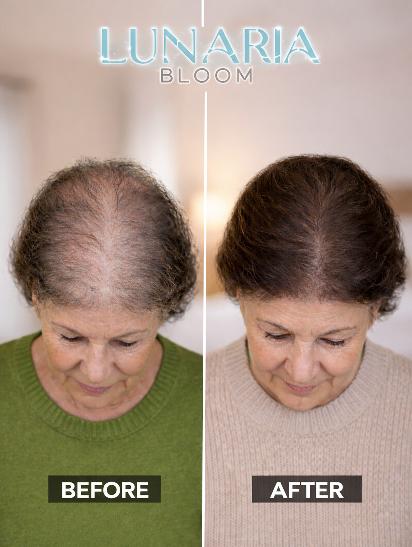 Huile capillaire Lunaria Bloom™ pour adultes aux cheveux secs et abîmés - Huiles de ricin et de romarin répare et fortifie les cheveux