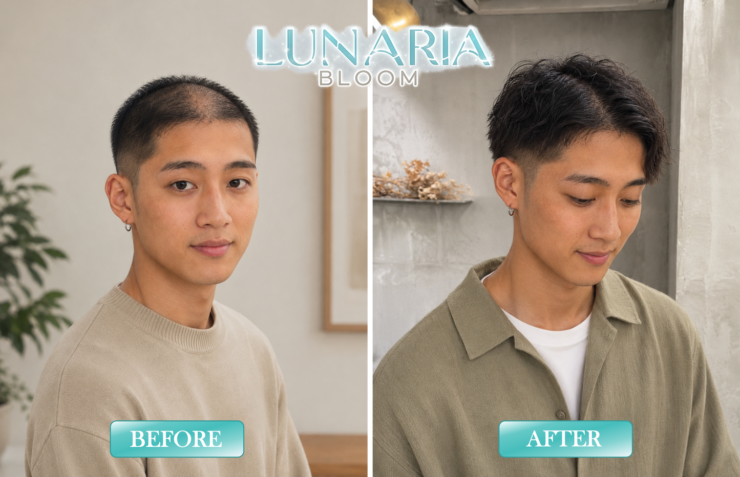 Lunaria Bloom™ Wild Growth Hair Oil - Castor Oil For Hair Growth - Rosemary Oil For Hair Growth - Hair Growth Oil For Women and Men