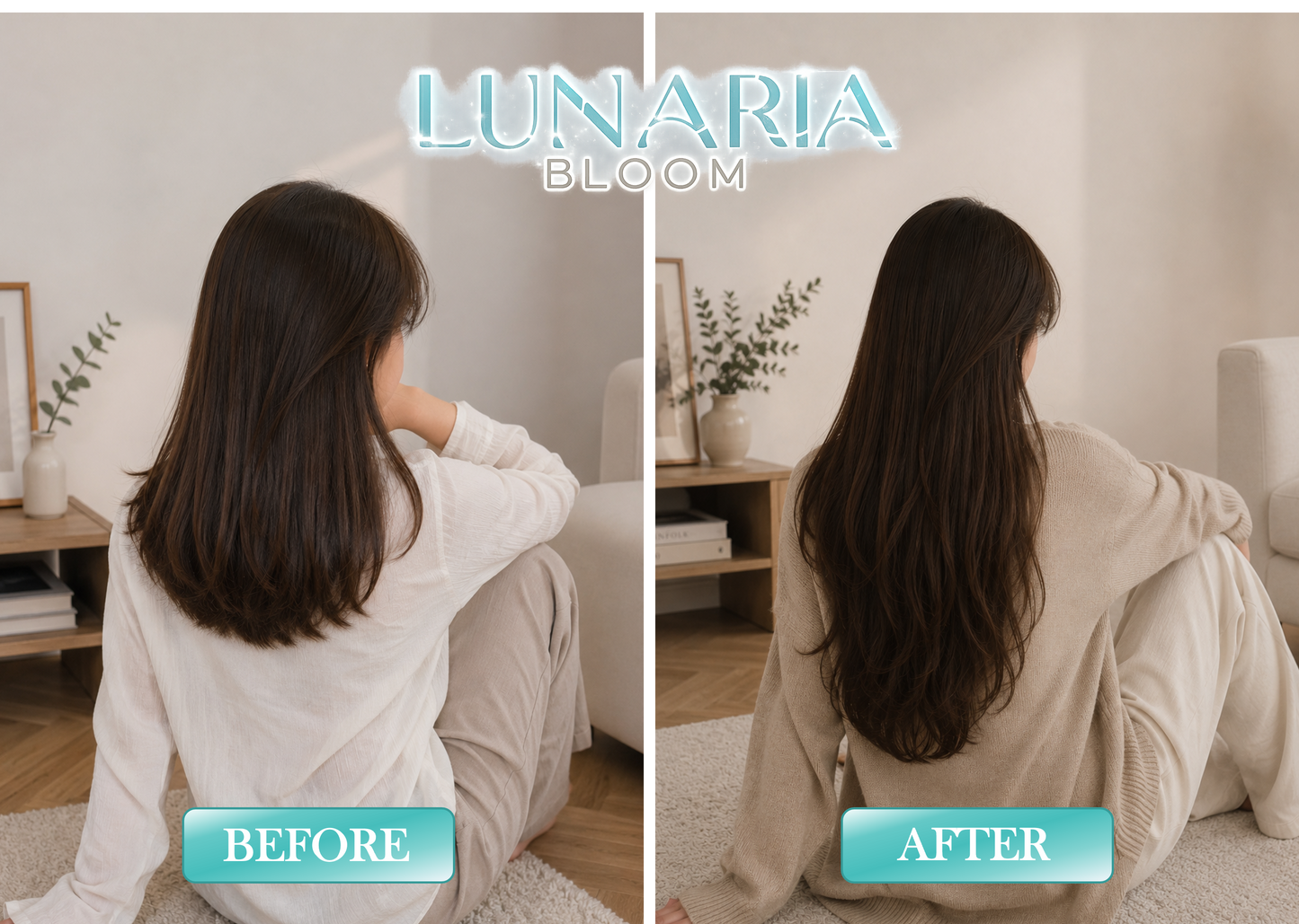Lunaria Bloom™ Wild Growth Hair Oil - Castor Oil For Hair Growth - Rosemary Oil For Hair Growth - Hair Growth Oil For Women and Men
